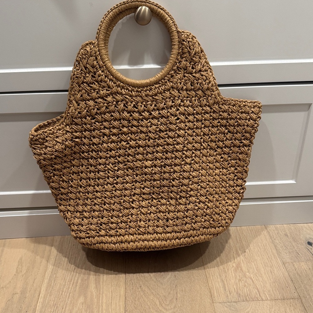 Zara woven tote bag